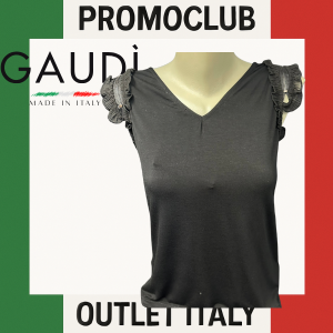 Блуза Gaudì ,черна, 95% вискоза, 5% еластан, размер  S, Италия